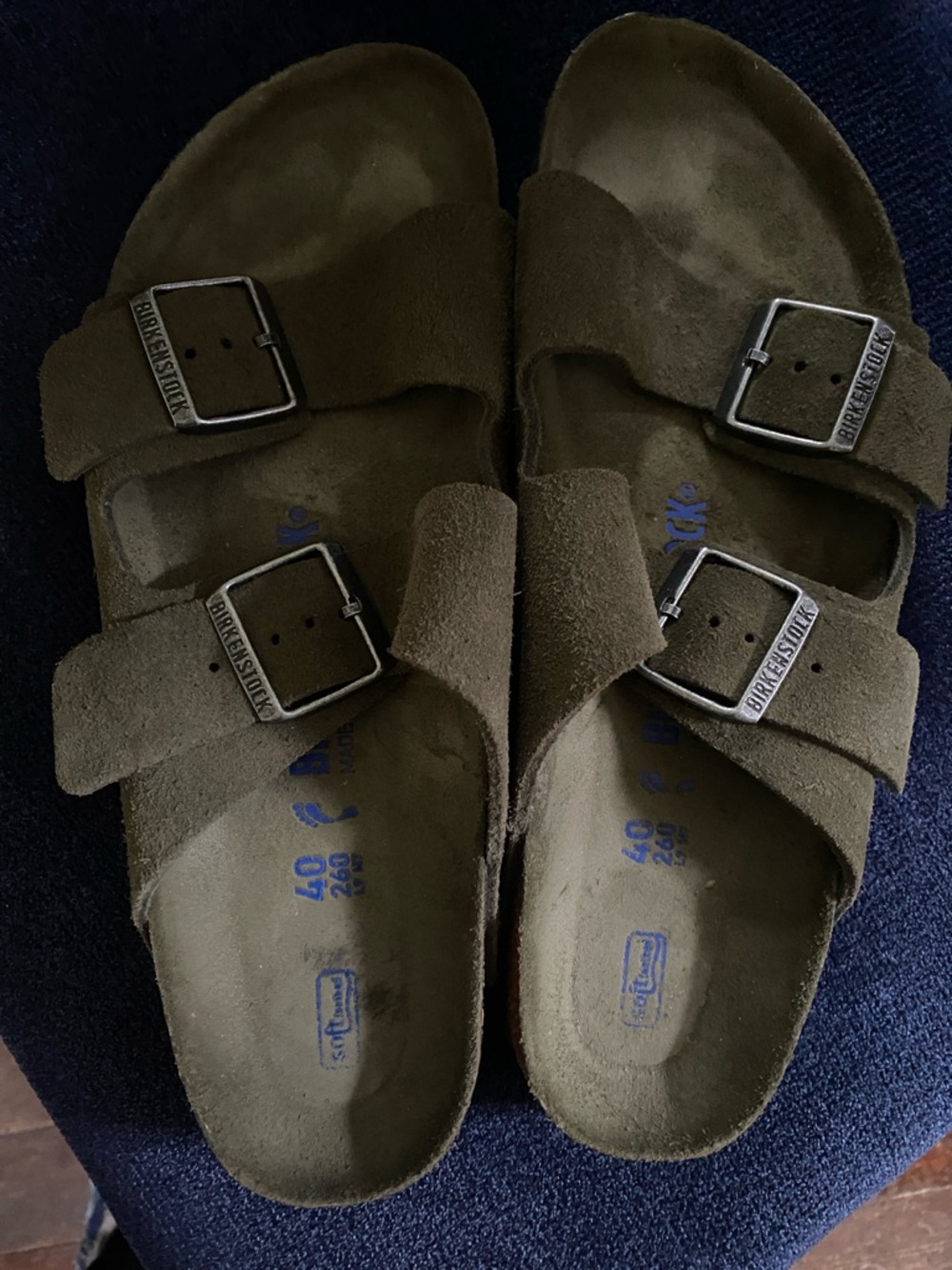 Birkenstock Women’s  Suede Sandals in Olive Green